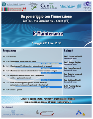 Locandina Evento E-Maintenance